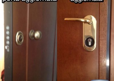 conversione serratura e aggionamento della sicurezza della porta